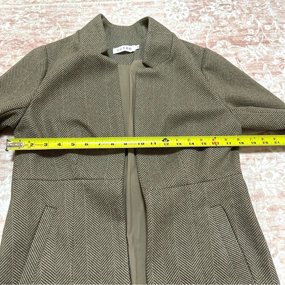 Woolen Herringbone Blazer Jacket - Picture 11 of 12